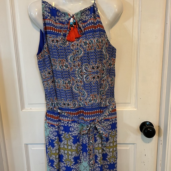 The Limited Maxi Sundress NWT Size Medium floral tropical vacation tassels beads - Picture 9 of 12